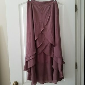 High Low Ruffle Skirt